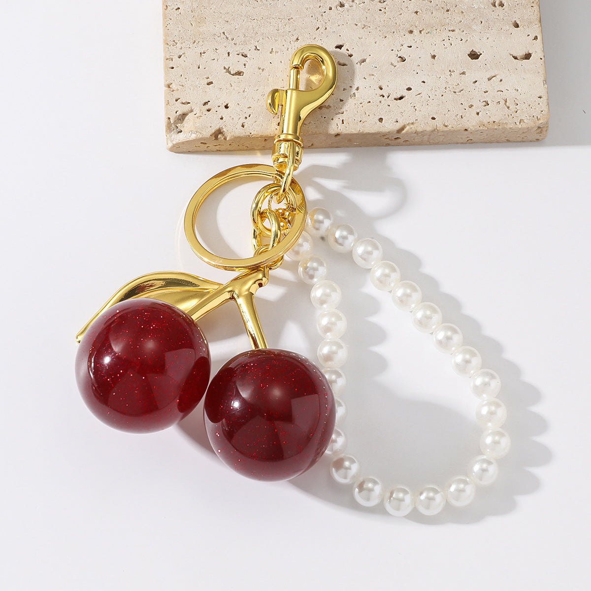 Sippcharm™ Cherry Keychain